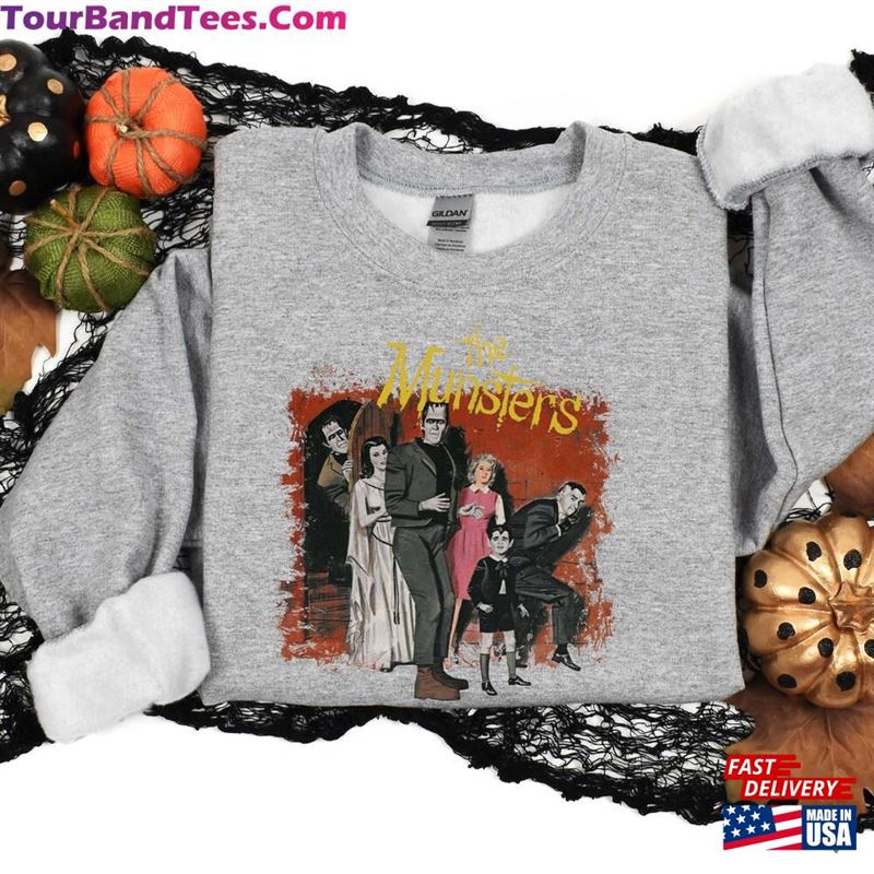 The Munsters Family Shirt Horror Sweatshirt Halloween Spooky Classic T-Shirt 29Uf131879 – Utopia Fashion