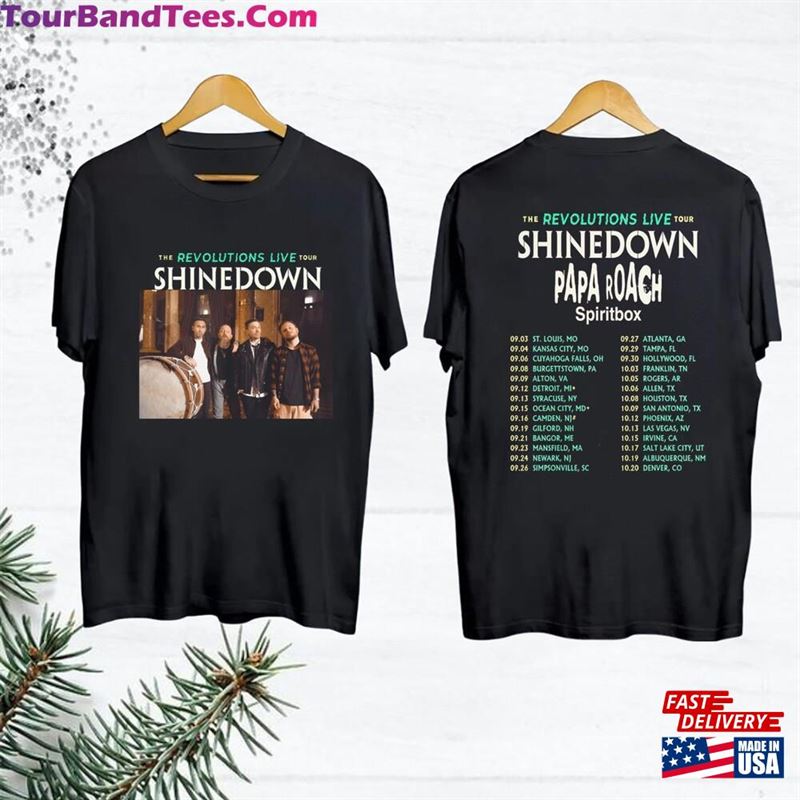 The Revolutions Live Tour Papa Roach Spiritbox Shinedown T-Shirt Shirt Concert Unisex Sweatshirt 29Uf122979 – Utopia Fashion