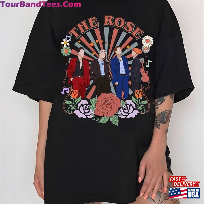 The Rose Dawn To Dusk Tour Shirt Retro Kpop Dual Rock Album Classic T-Shirt 29Uf124182 – Utopia Fashion