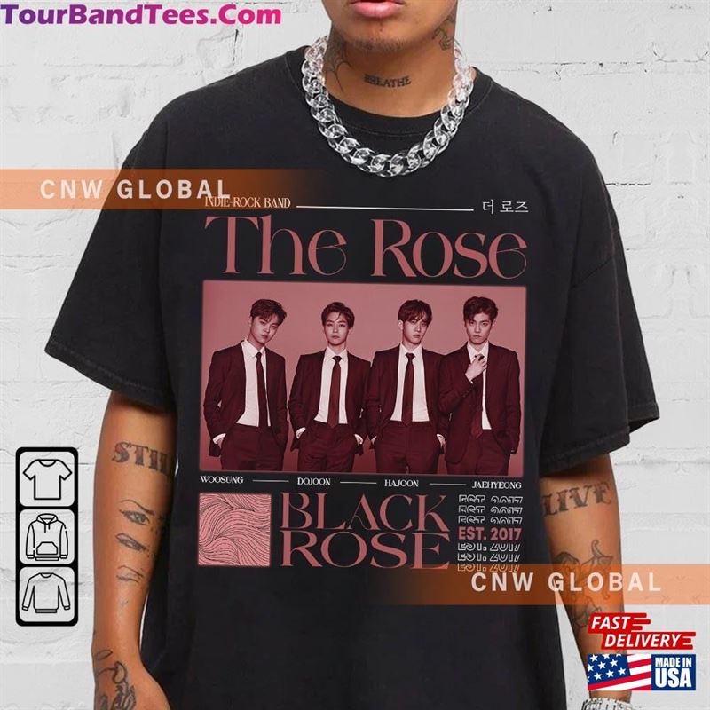 The Rose Kpop Shirt Dual Rock Album Tee V1 Woosung Dojoon Hajoon Jaehyeong Hoodie Classic 29Uf123454 – Utopia Fashion