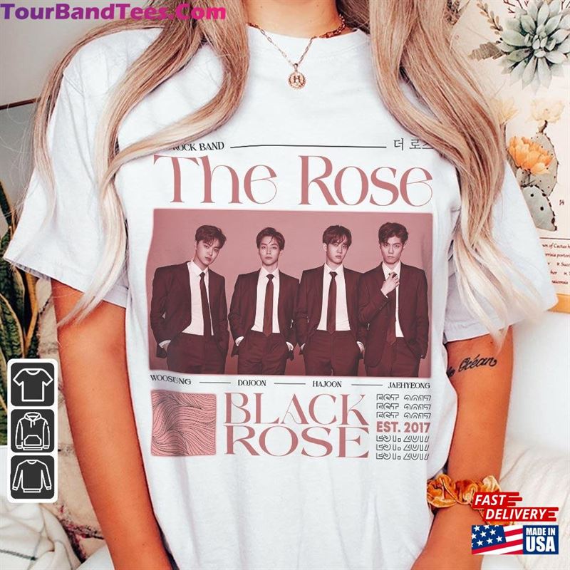 The Rose Kpop Shirt Dual Rock Album Tee V1 Woosung Dojoon Hajoon Jaehyeong Hoodie Classic 29Uf123454 – Utopia Fashion