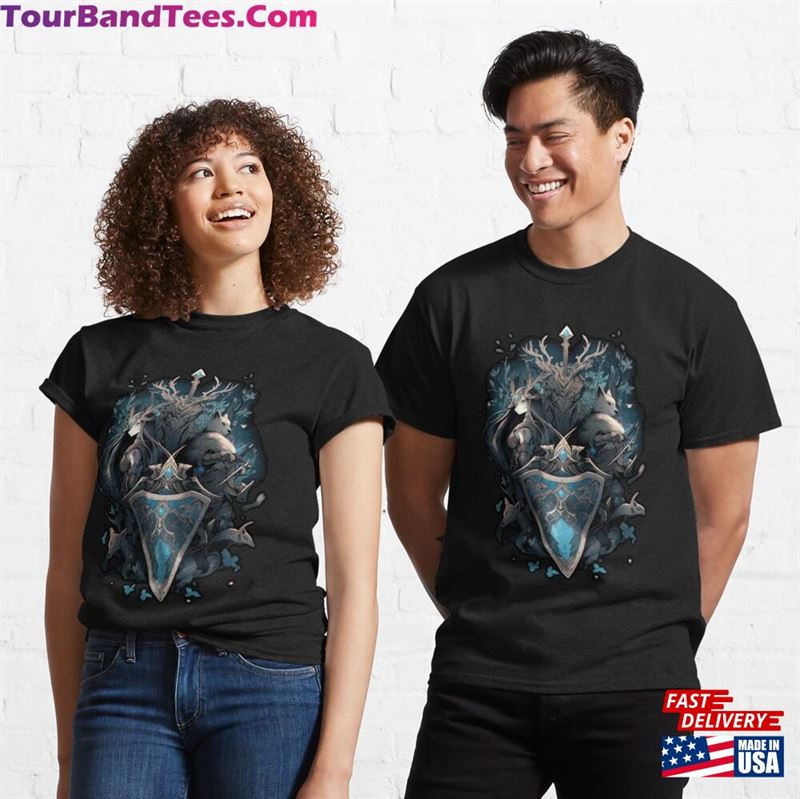 The Shield And Sword Fox Girl Anime Fantasy Classic T-Shirt Unisex 29Uf141420 – Utopia Fashion