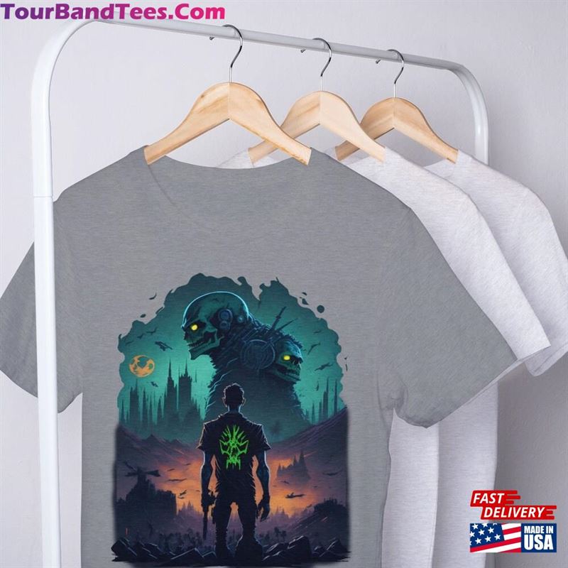 Theteefabric Sci Fi Zombie Apocalypse Shirt Futuristic Dystopian Setting With Horde Classic Unisex 29Uf141377 – Utopia Fashion