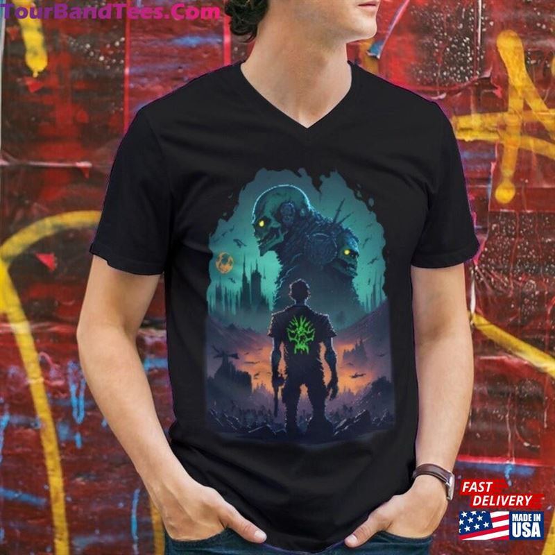 Theteefabric Sci Fi Zombie Apocalypse Shirt Futuristic Dystopian Setting With Horde Classic Unisex 29Uf141377 – Utopia Fashion