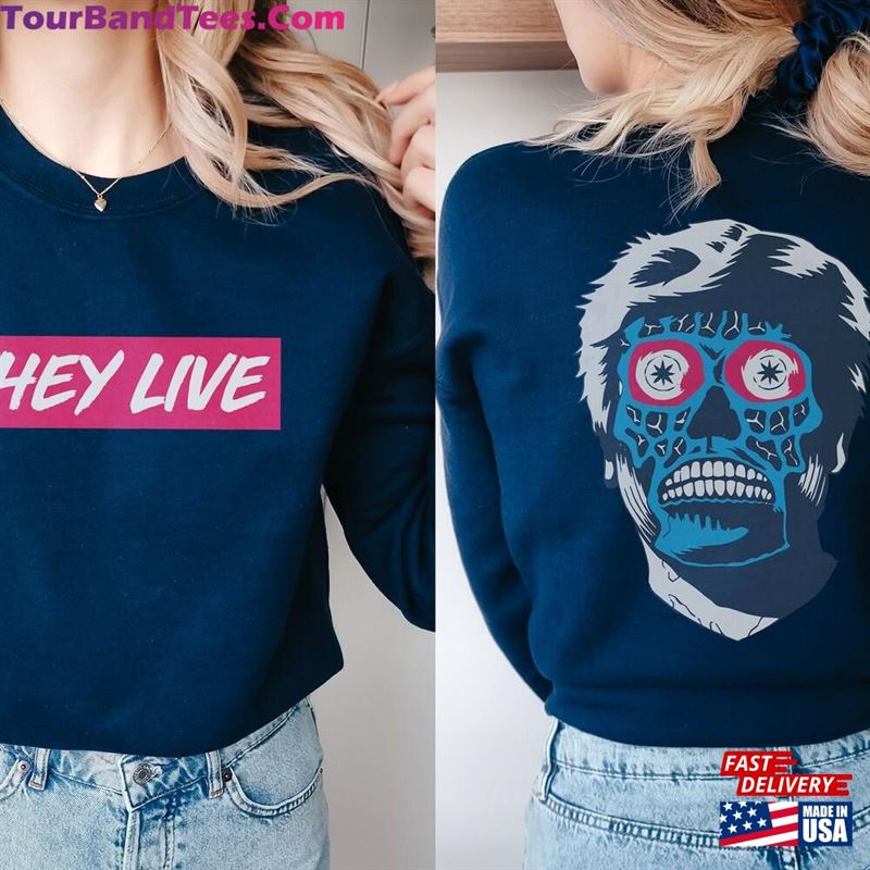 They Live Movie Sweatshirt Retro John Carpenter’S Crewneck Pullover Sweater Classic 29Uf131874 – Utopia Fashion