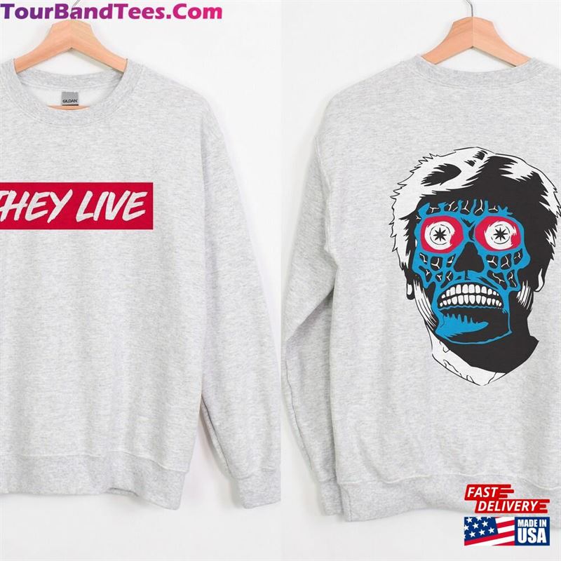 They Live Movie Sweatshirt Retro John Carpenter’S Crewneck Pullover Sweater Classic 29Uf131874 – Utopia Fashion