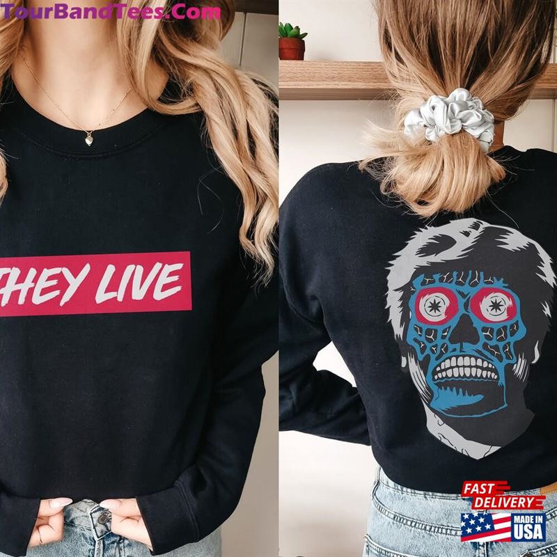 They Live Movie Sweatshirt Retro John Carpenter’S Crewneck Pullover Sweater Classic 29Uf131874 – Utopia Fashion