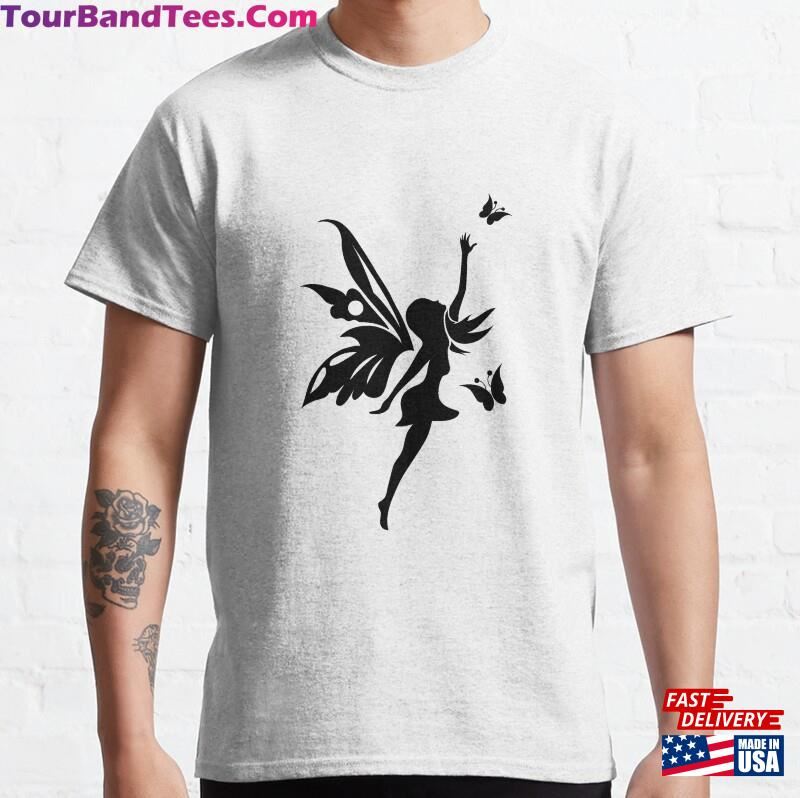 Tinker Bell Silhouette Fairy Classic T-Shirt Sweatshirt 29Uf123342 – Utopia Fashion