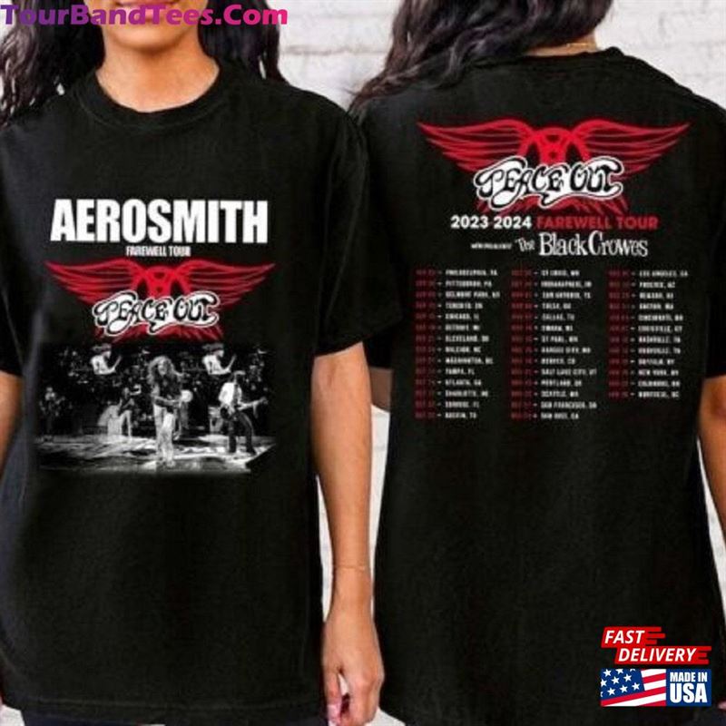 Tour Farewell Aerosmith Peace Out Unisex T-Shirt Ideal Band Fan Gift Classic Hoodie 29Uf118944 – Utopia Fashion