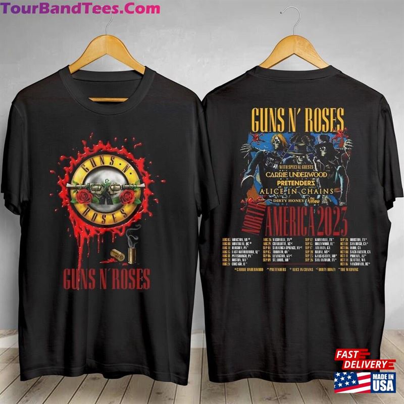 Tour American Roses Guns North World N’T-Shirt Tee Sweatshirt Hoodie 29Uf131721 – Utopia Fashion