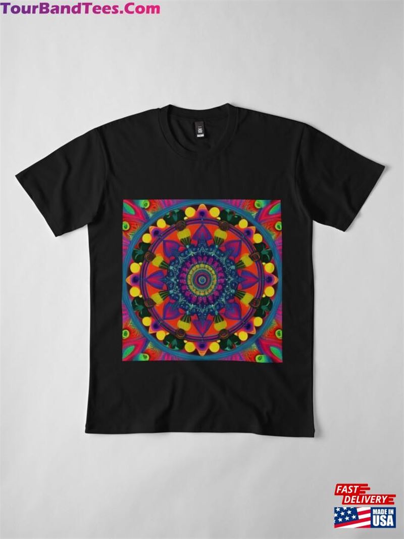 Trippy Mandala Repeating Patter Premium T-Shirt Classic Unisex 29Uf124443 – Utopia Fashion