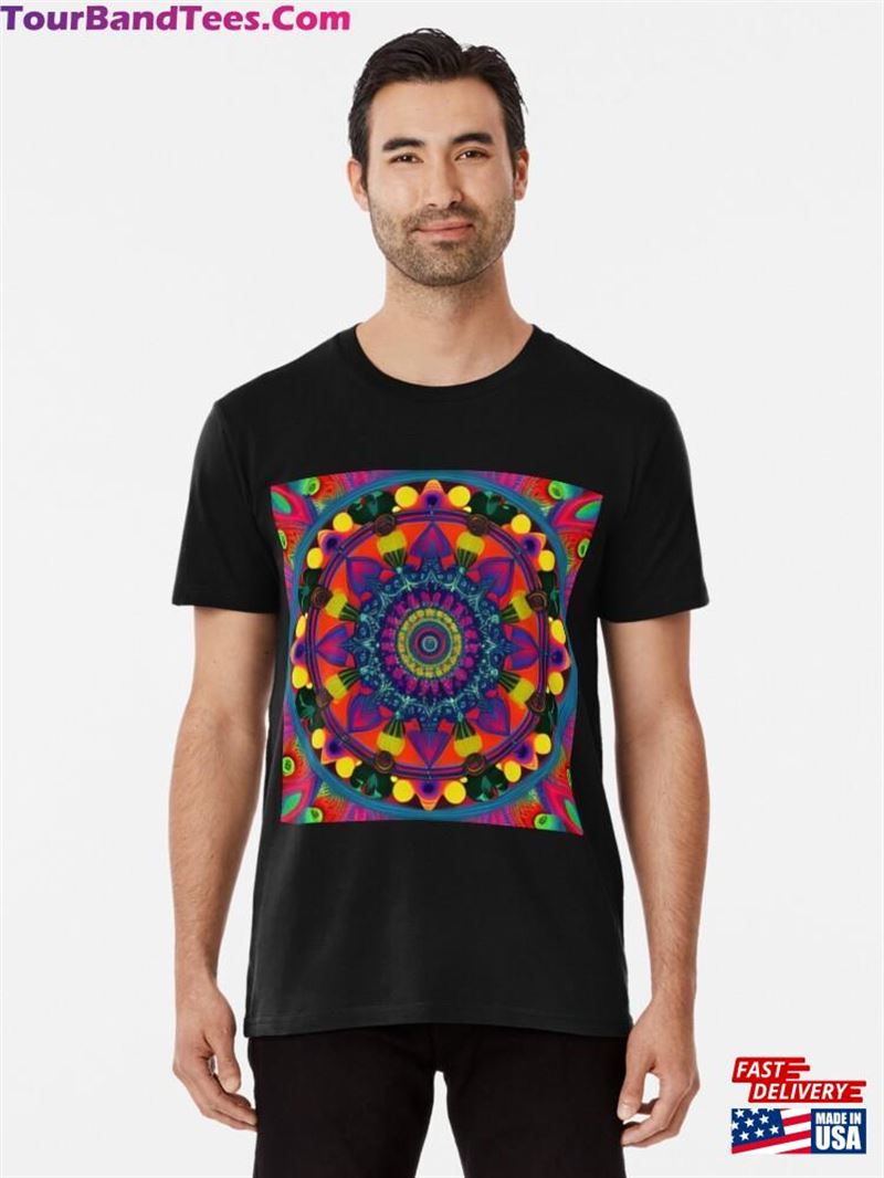 Trippy Mandala Repeating Patter Premium T-Shirt Classic Unisex 29Uf124443 – Utopia Fashion