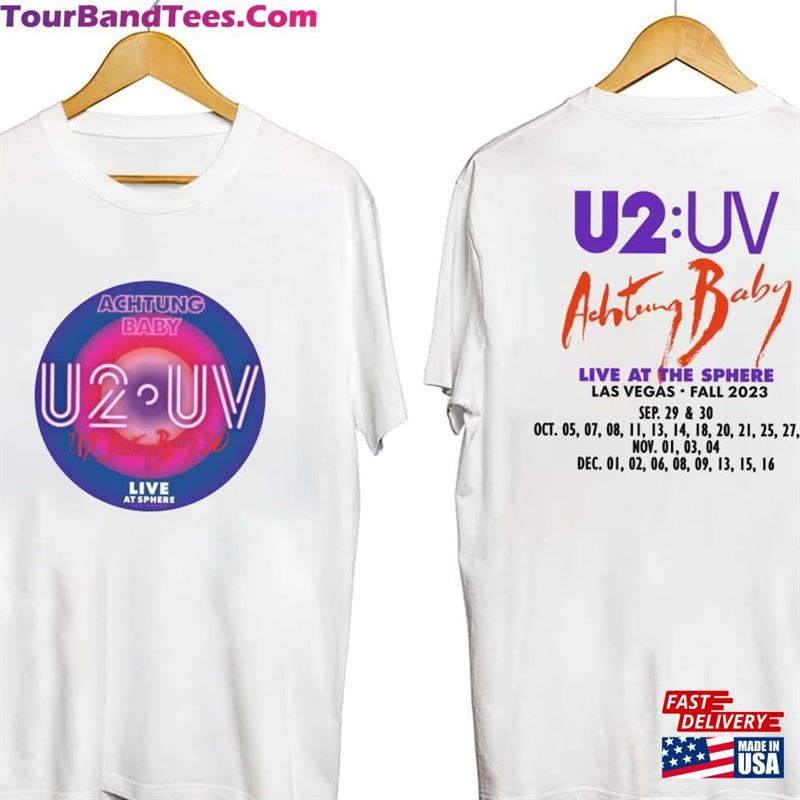 U2 Band Concert Merch Shirt Achtung Baby Live At Sphere Graphic Tour T-Shirt Unisex 29Uf118436 – Utopia Fashion