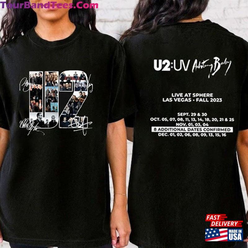 U2 Band Tour T-Shirt Warning Baby Live At Sphere Shirt Sweatshirt 29Uf122586 – Utopia Fashion