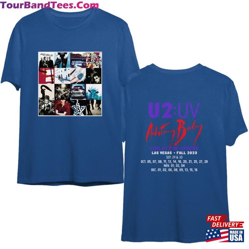 U2 Las Vegas Shirt T-Shirt Rock Band Warning Baby Tour Classic Unisex 29Uf131368 – Utopia Fashion