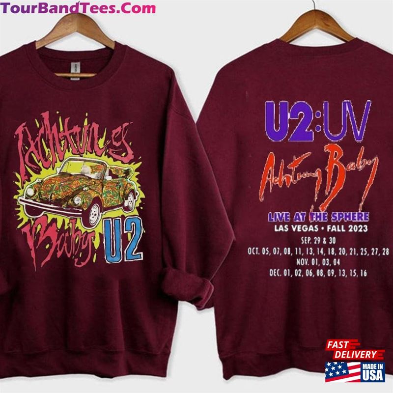 U2 Las Vegas Shirt Ultraviolet Sphere Uv Logo Classic Sweatshirt 29Uf123004 – Utopia Fashion