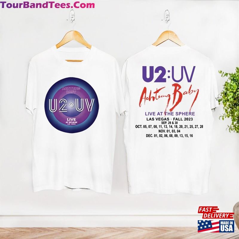 U2 Uv Achtung Baby Live At Sphere Tour Shirt Classic Rock Graphic Hoodie 29Uf123545 – Utopia Fashion