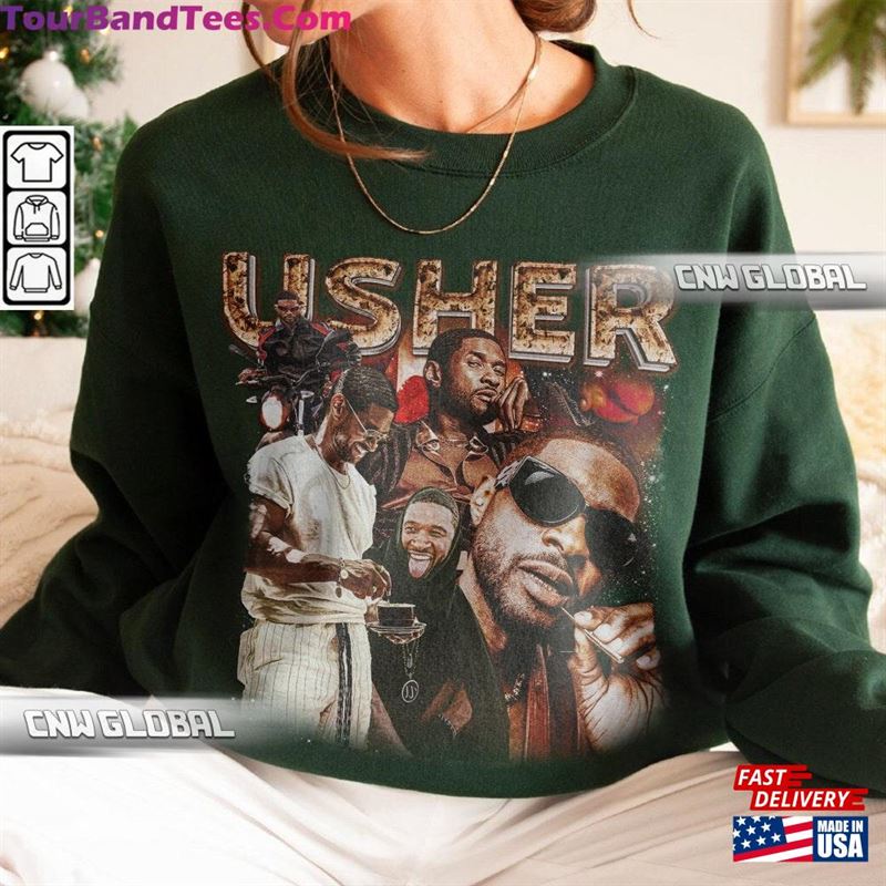 Usher 90S Music Rap Shirt Bootleg Rapper Vintage Retro Y2K Sweatshirt Hoodie 29Uf122855 – Utopia Fashion