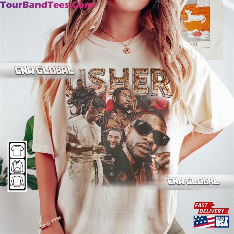 Usher 90S Music Rap Shirt Bootleg Rapper Vintage Retro Y2K Sweatshirt Hoodie 29Uf122855 – Utopia Fashion