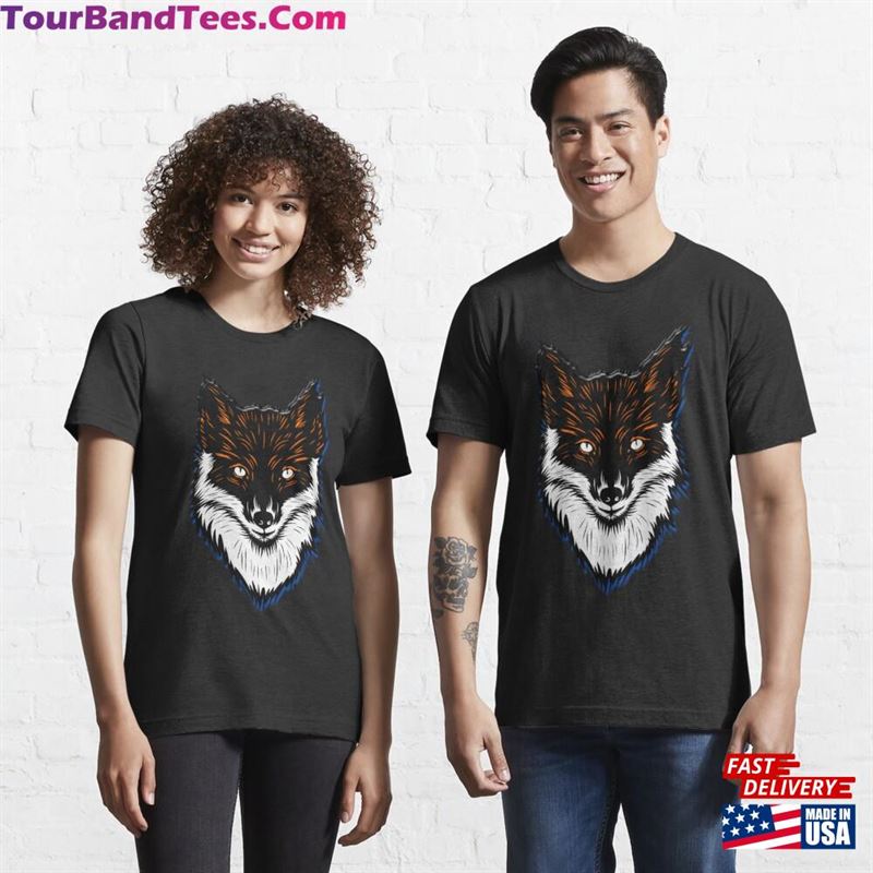 Vector Illustration Of Fox Head Classic T-Shirt Unisex Sweatshirt 29Uf118415 – Utopia Fashion