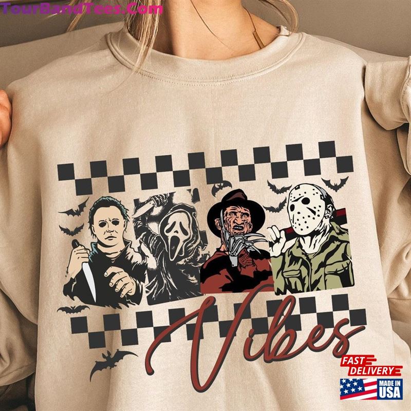 Vibes Horror Halloween Sweatshirt Vintage Michael Myers Movie Unisex 29Uf119107 – Utopia Fashion