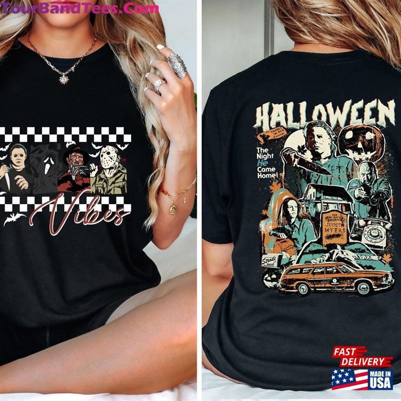 Vibes Horror Halloween Sweatshirt Vintage Michael Myers Movie Unisex 29Uf119107 – Utopia Fashion