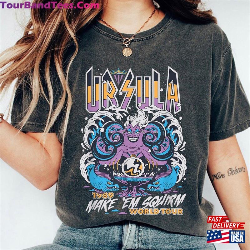 Villains Ursula World Tour Band Shirt The Little Mermaid T-Shirt Disney Tee Hoodie Classic 29Uf118381 – Utopia Fashion