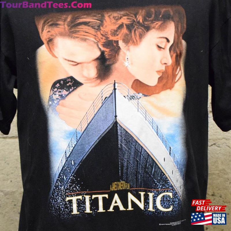 Vintage Titanic Movie Promo Leonardo Dicaprio Kate Winslet T-Shirt 90’S Xl Sweatshirt Hoodie 29Uf122997 – Utopia Fashion