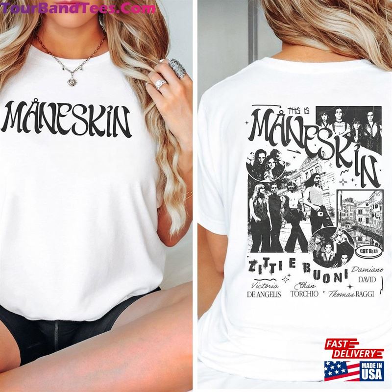 Vintage Maneskin Rush! World Tour Shirt Commemorate The Iconic Italian Band’S With This Limited Edition Tee Hoodie Classic 29Uf122711 – Utopia Fashion