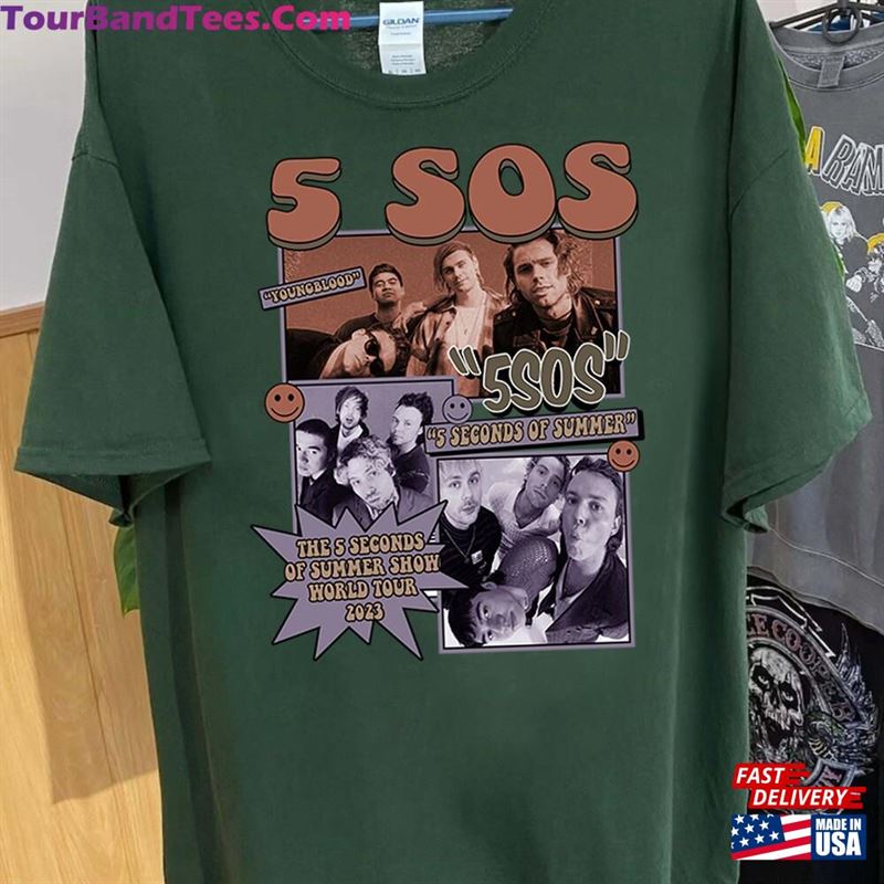 Vintage Seconds Of Summer T-Shirt The Show Tour Sweatshirt 5Sos Pop Rock Band Merch Hoodie 29Uf118510 – Utopia Fashion