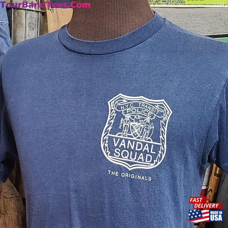 Vintage 80S Nyc New York City Transit Police Vandal Squad Beat Soft Paper Thin Single Stitch Law Tee T Shirt Unisex Sweatshirt 29Uf124062 – Utopia Fashion