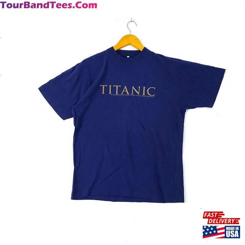 Vintage 90S Titanic Spell Out Big Logo American Epic Romance Disaster Film Movie Rap Tees Streetwear Icon Hip Hop Style Promo T Shirts Sweatshirt Hoodie 29Uf122772 – Utopia Fashion