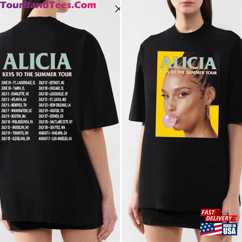 Vintage Alicia Keys Music Shirt World Tour T-Shirt Summer Fan Sweatshirt Hoodie 29Uf124425 – Utopia Fashion