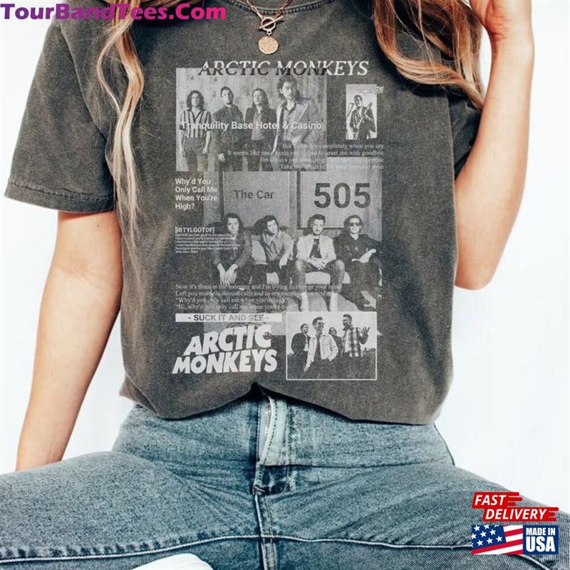 Vintage Arctic Monkeys Band T-Shirt Tour Classic Unisex 29Uf136906 – Utopia Fashion