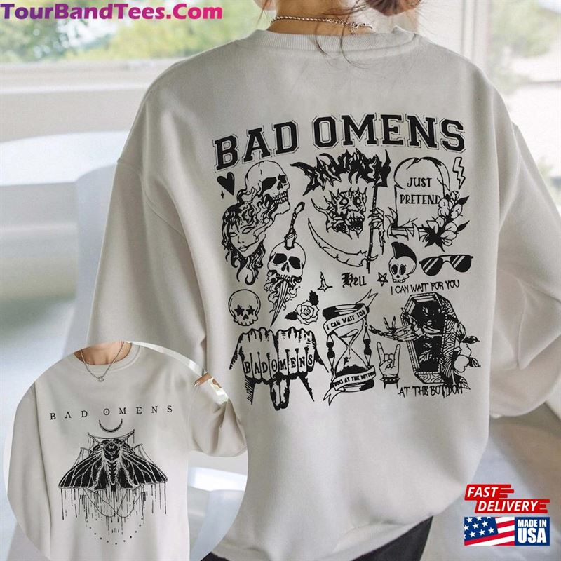 Vintage Bad Omens Shirt Fade Reaper Tee Double Side T-Shirt Unisex 29Uf124361 – Utopia Fashion