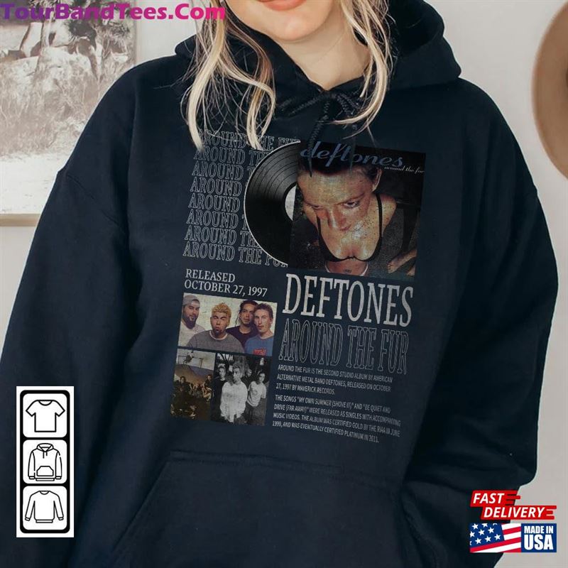 Vintage Bootleg Inspired Tee Deftones Around The Fur T-Shirt Album Shirt Hoodie 29Uf119067 – Utopia Fashion