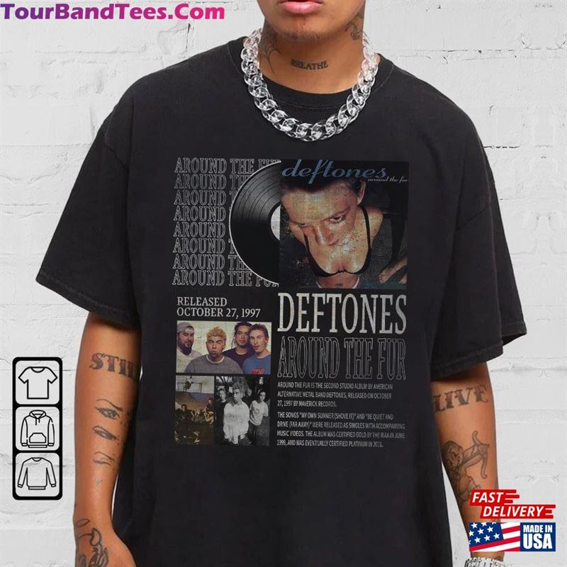 Vintage Bootleg Inspired Tee Deftones Around The Fur T-Shirt Album Shirt Hoodie 29Uf119067 – Utopia Fashion