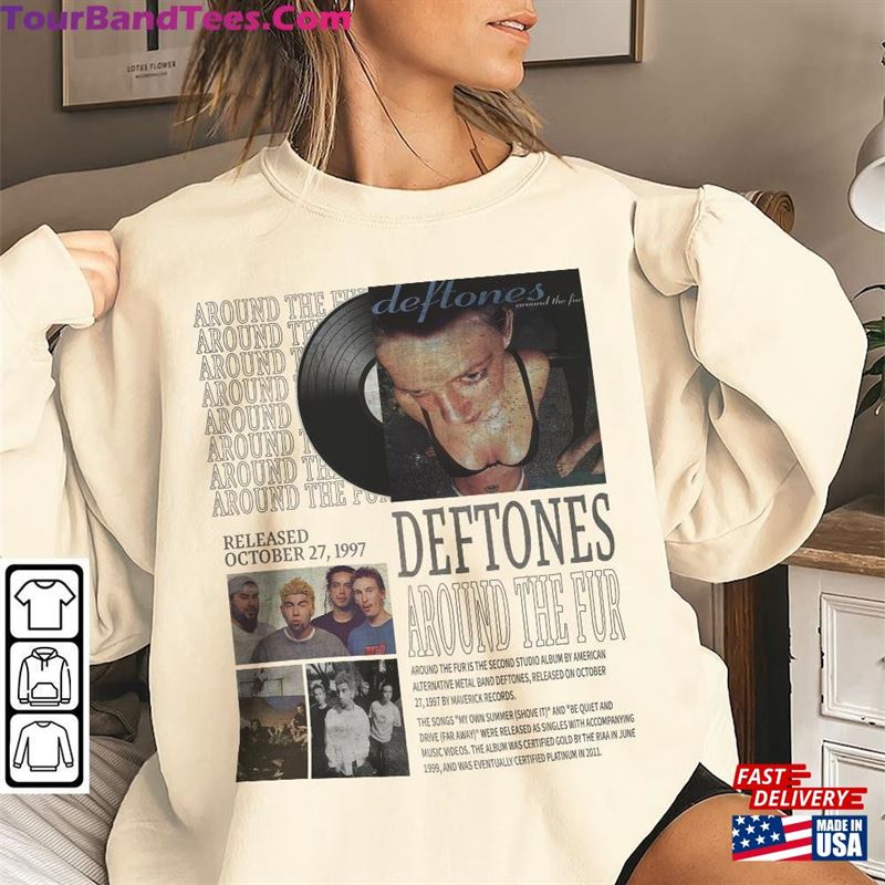 Vintage Bootleg Inspired Tee Deftones Around The Fur T-Shirt Album Shirt Hoodie 29Uf119067 – Utopia Fashion