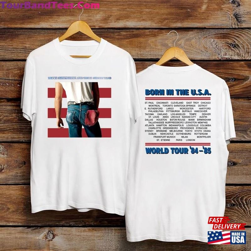 Vintage Bruce Springsteen Born In The Usa Tshirt E Street Band Tour Shirt Old School Tee Unisex Sweatshirt 29Uf122239 – Utopia Fashion