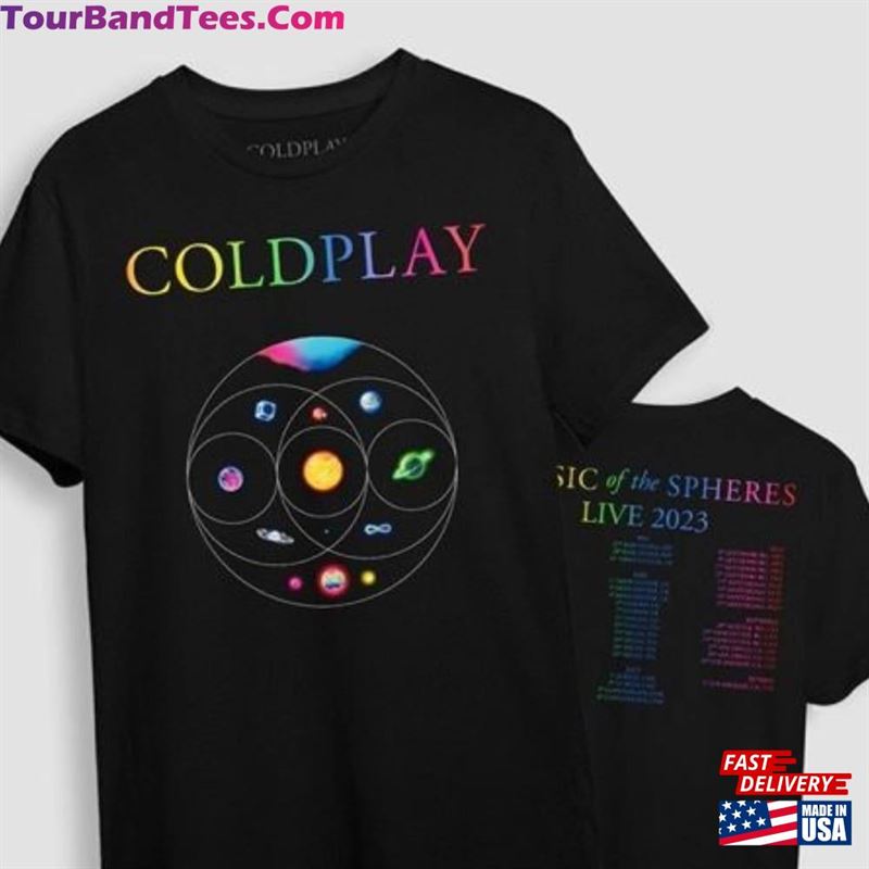 Vintage Coldplay Band T-Shirt Music Of The Spheres World Tour Sweatshirt Rock Merch Hoodie 29Uf124610 – Utopia Fashion