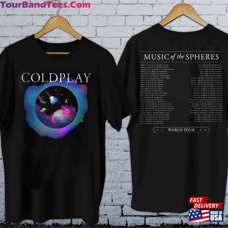 Vintage Coldplay World Tour Shirt Music Of The Spheres T-Shirt Sweater Unisex Hoodie 29Uf122976 – Utopia Fashion