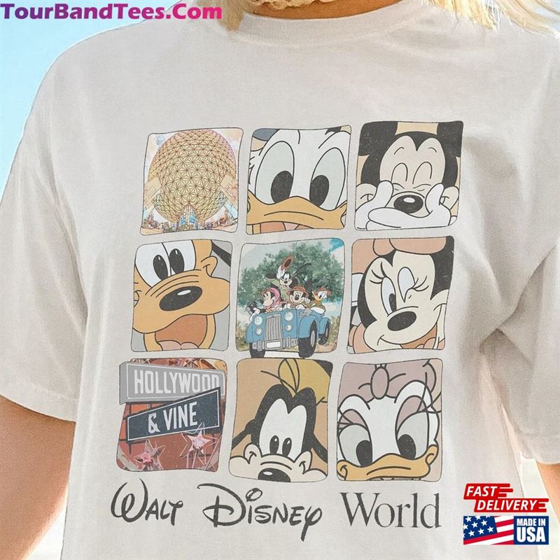 Vintage Disney World Shirt Retro Epcot Classic Mickey And Friends Unisex 29Uf132022 – Utopia Fashion