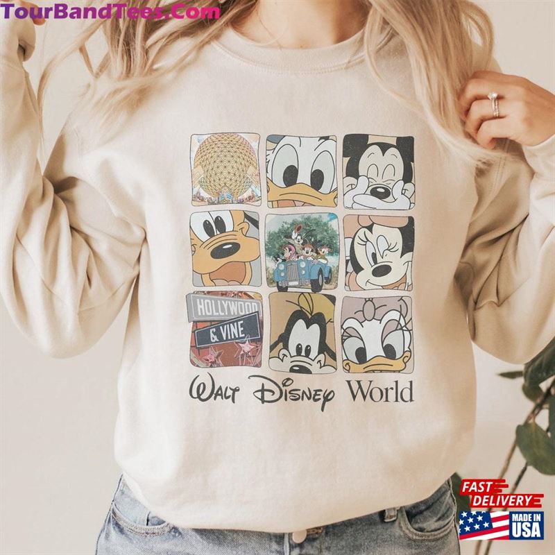 Vintage Disney World Shirt Retro Epcot Classic Mickey And Friends Unisex 29Uf132022 – Utopia Fashion