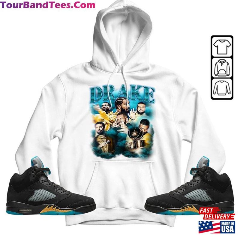 Vintage Drake Bootleg Drizzy Unisex Shirt To Match Sneaker Retro Aqua 5S Tee Jordan T-Shirt Hoodie Classic 29Uf122455 – Utopia Fashion