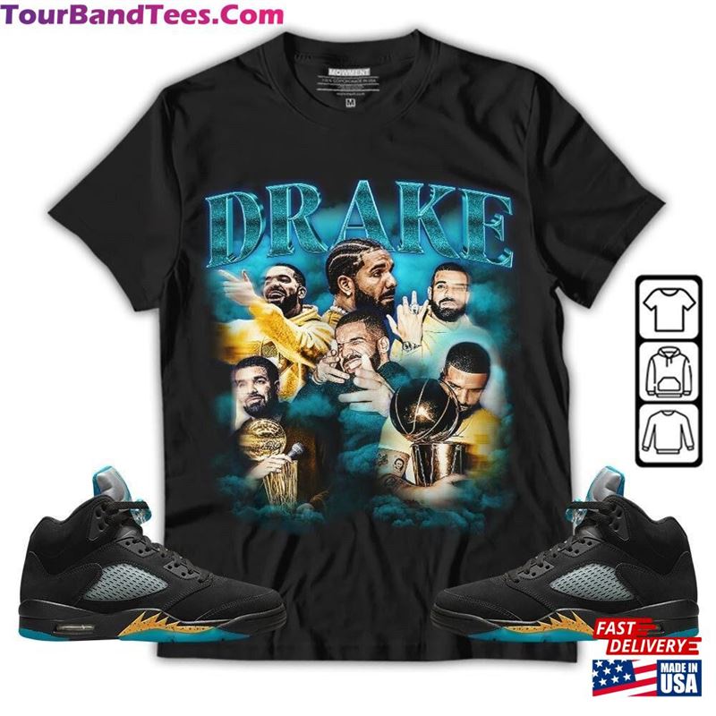 Vintage Drake Bootleg Drizzy Unisex Shirt To Match Sneaker Retro Aqua 5S Tee Jordan T-Shirt Hoodie Classic 29Uf122455 – Utopia Fashion