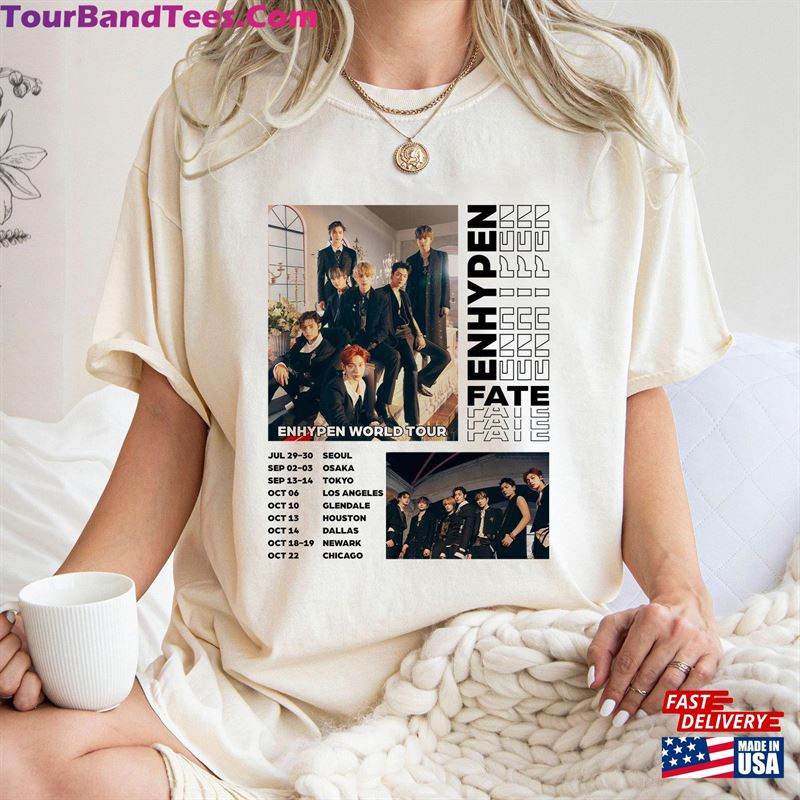 Vintage Enhypen Fate World Tour Shirt Kpop T-Shirt Classic 29Uf123621 – Utopia Fashion