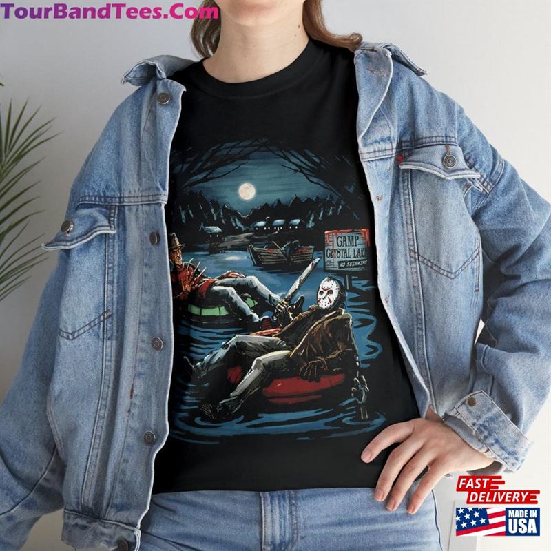 Vintage Freddy And Jason Shirt Halloween Horror T-Shirt Friday The 13Th Unisex Sweatshirt 29Uf123447 – Utopia Fashion