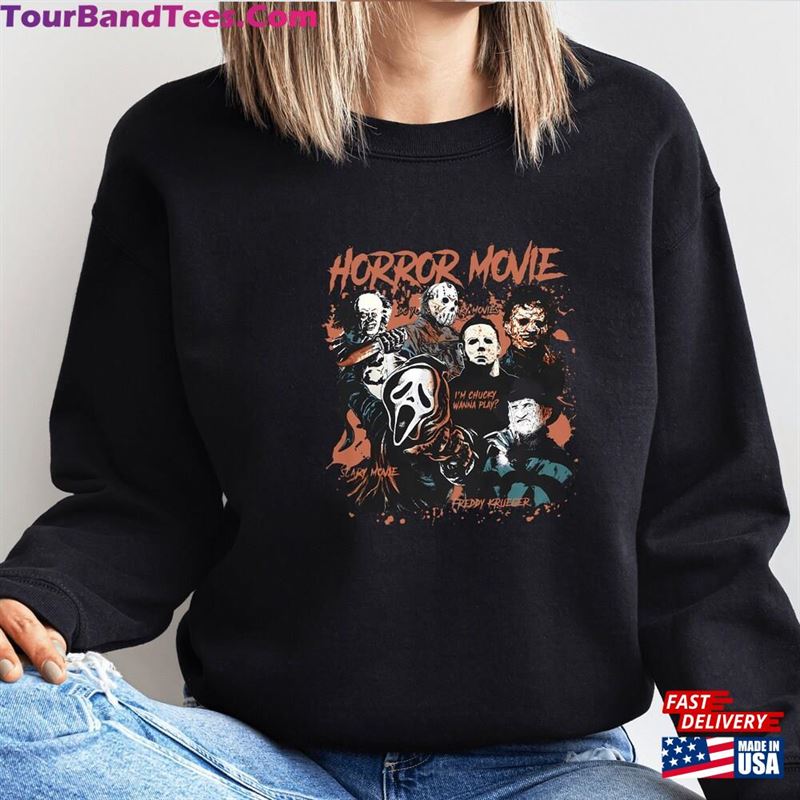 Vintage Halloween Horror Sweatshirt Scream Sweater Friends Hoodie 29Uf124095 – Utopia Fashion