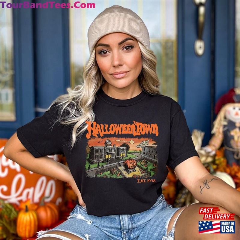 Vintage Halloween Town Est Shirt Halloweentown University T-Shirt Classic 29Uf122817 – Utopia Fashion