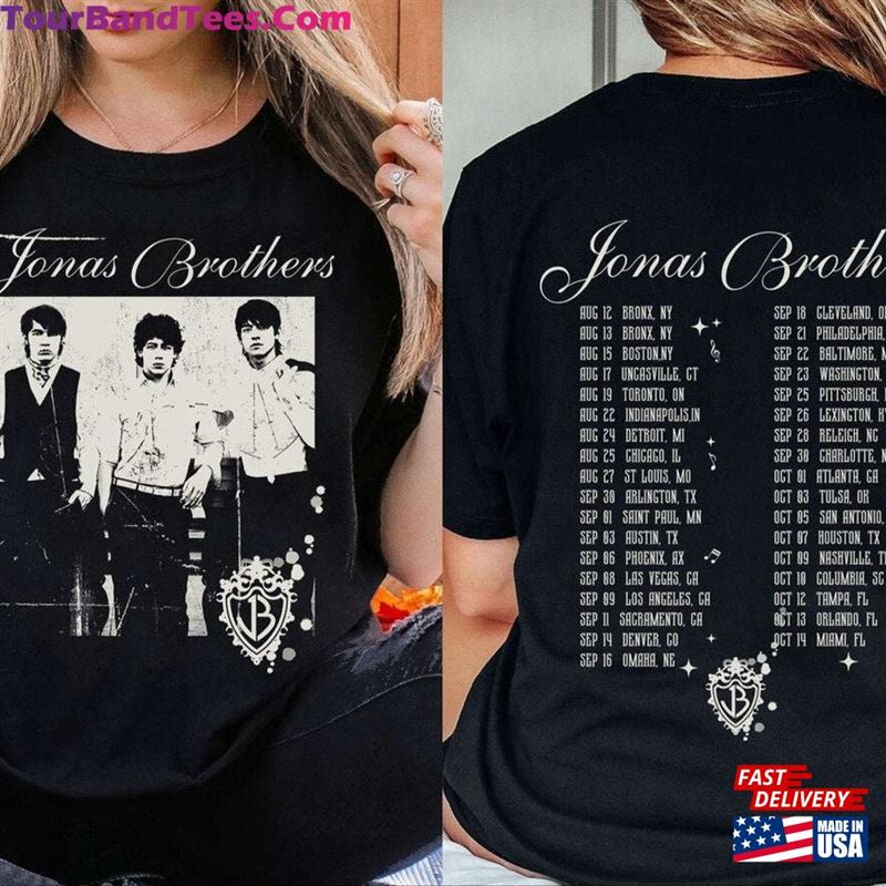 Vintage Jonas Brother Shirt Brothers Band Five Albums One Night Tour Tee T-Shirt Sweatshirt 29Uf122820 – Utopia Fashion